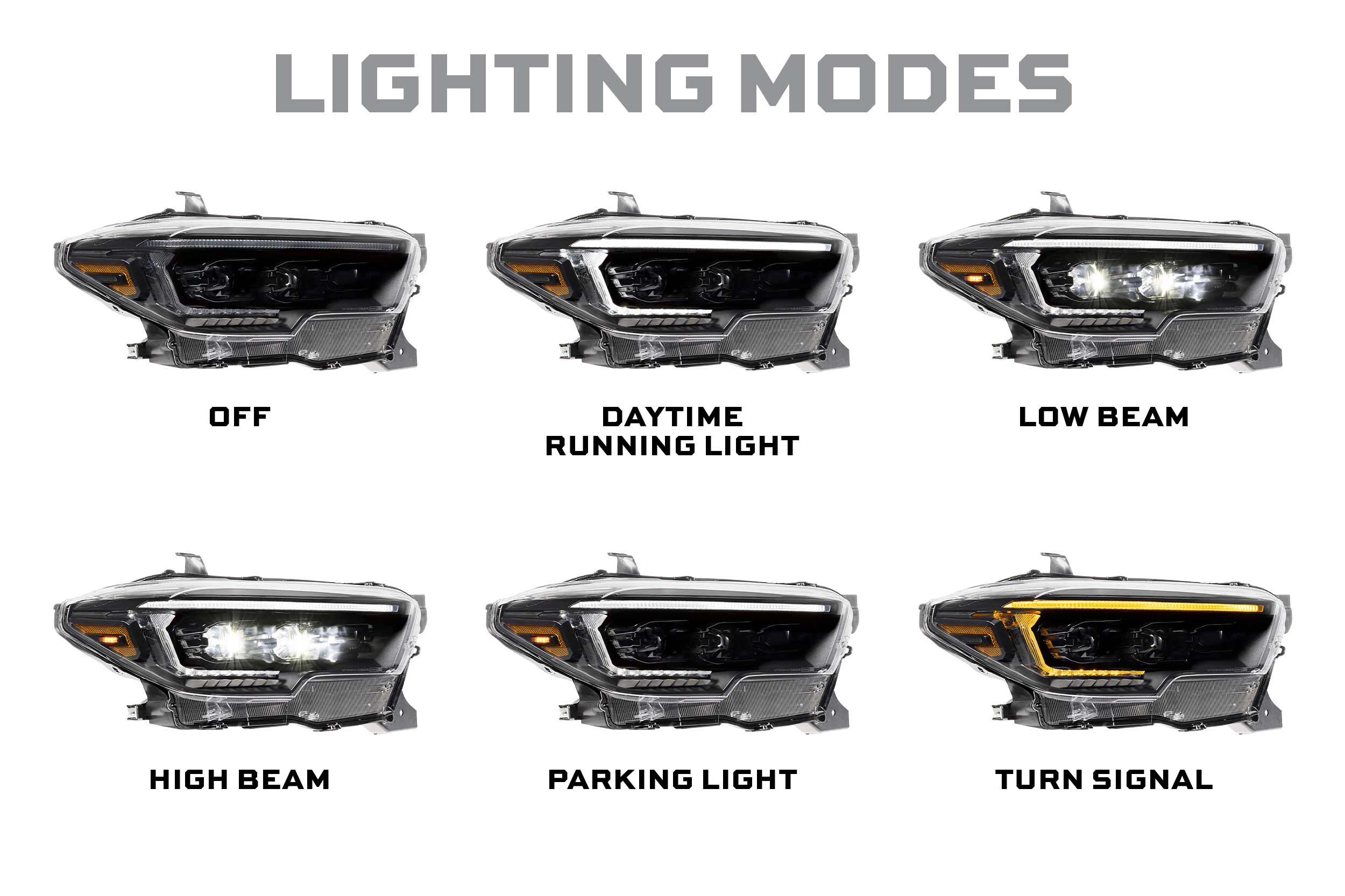 Toyota Tacoma (16-23) XB Evo Hybrid LED Headlights | LF2-530Y